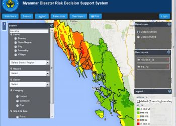 Μιανμάρ: Χωρικό Σύστημα Yποστήριξης Aποφάσεων για την αντιμετώπιση καταστροφών